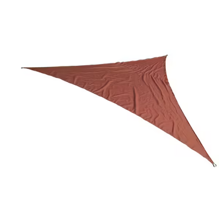 Voile d'ombrage triangulaire 3.6 x 3.6 x 3.6m marsala