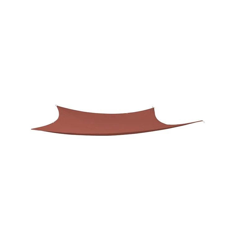 Voile d'ombrage carré 3x3m marsala