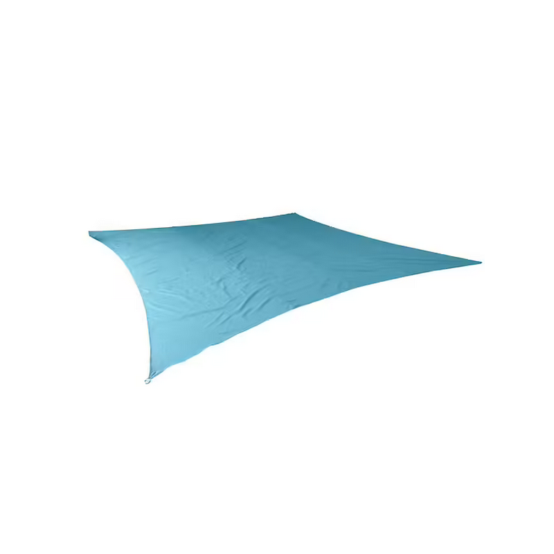 Voile d'ombrage carré 5x5m bleu
