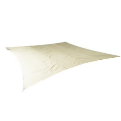 Voile d'ombrage carré 5x5m écru