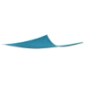 Voile d'ombrage triangulaire 5 x 5 x 5m bleu