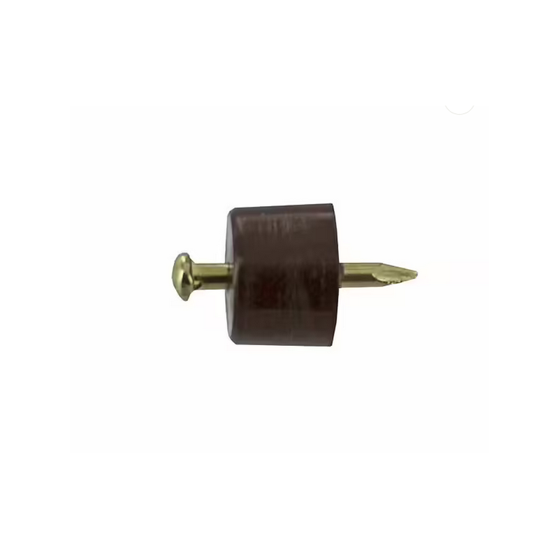 Taquet à clouer plastique D.11mm marron x12