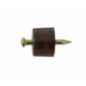 Taquet à clouer plastique D.11mm marron x12