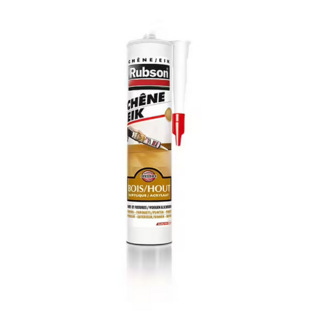 Mastic acrylique pour bois 280ml couleur bois chêne