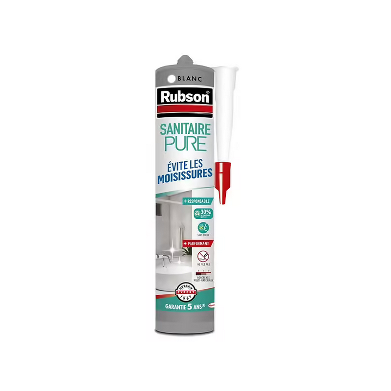 Mastic siliconaire sanitaire PURE 280ML Blanc