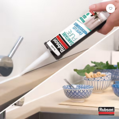 Mastic siliconaire sanitaire PURE 280ML Blanc