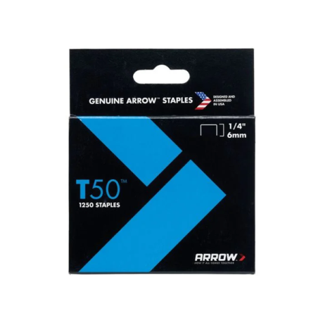 Agrafes 6mm x1250 pour agrafeuse arrow t50