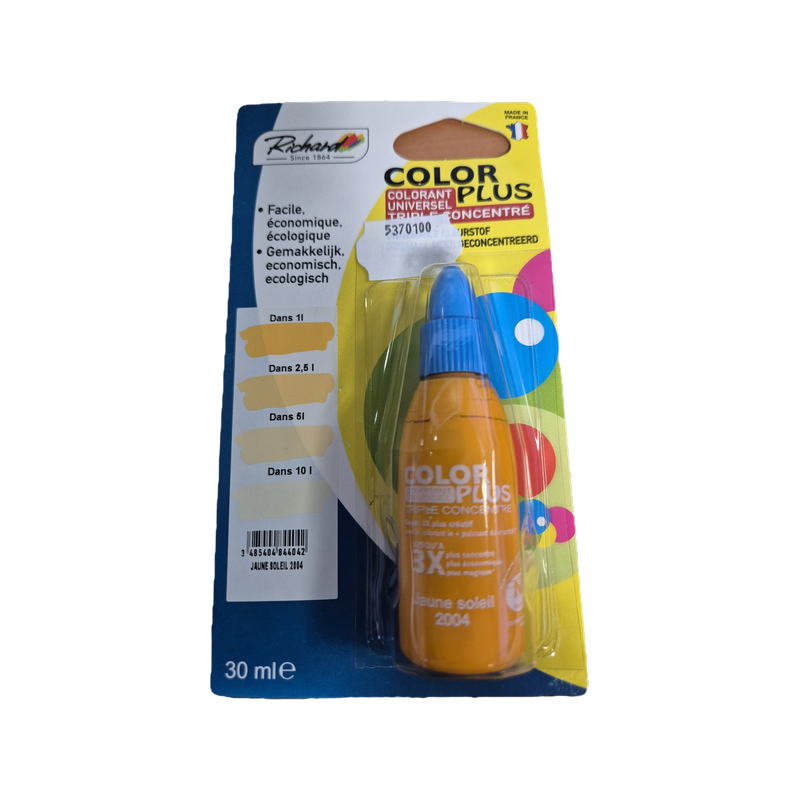 Colorant 30ml jaune soleil 2004 color+