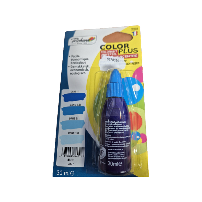 Colorant 30ml bleu 2027 color+