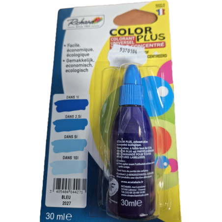 Colorant 30ml bleu 2027 color+