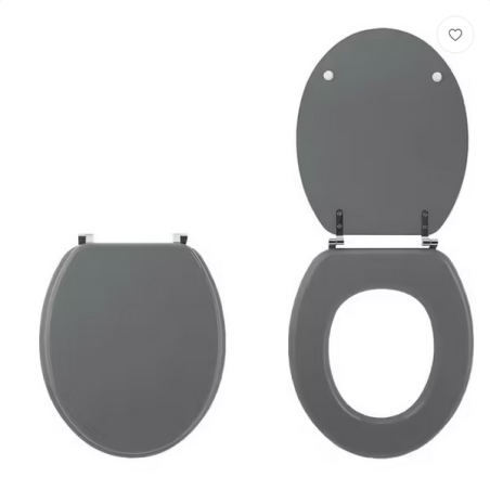 Abattant wc bois gris clair colors line
