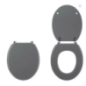 Abattant wc bois gris clair colors line
