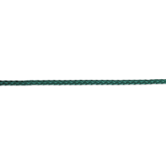 Corde polypropylène tressée D.4mm vert v/ml