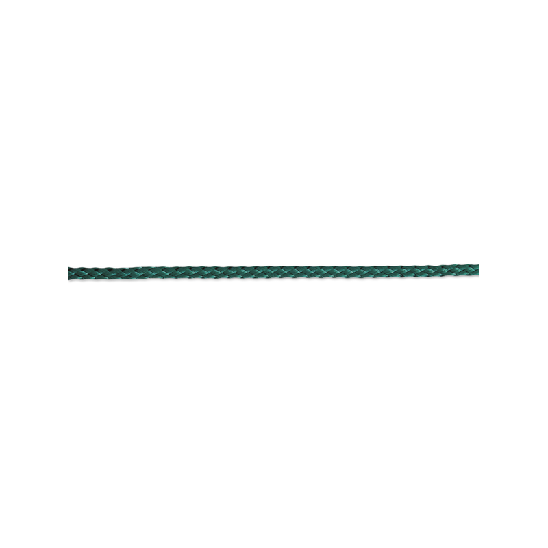 Corde polypropylène tressée D.4mm vert v/ml