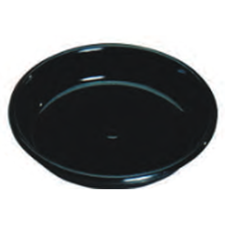 Soucoupe corolle noir D.18cm