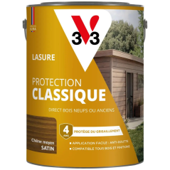 Lasure protection classique 5L satin chêne moyen