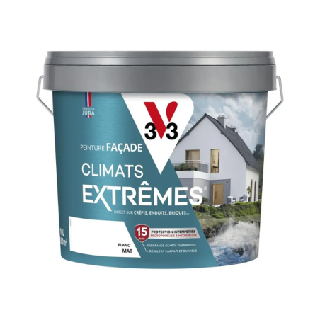Peinture façade climat extrême 10L Blanc