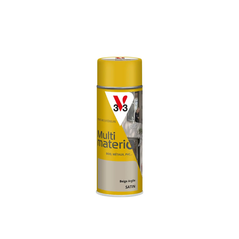 Aérosol peinture 400ml satin beige argile multimatériO