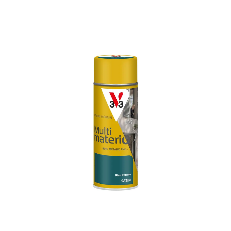 Aérosol peinture 400ml satin bleu pétrole multimatériO