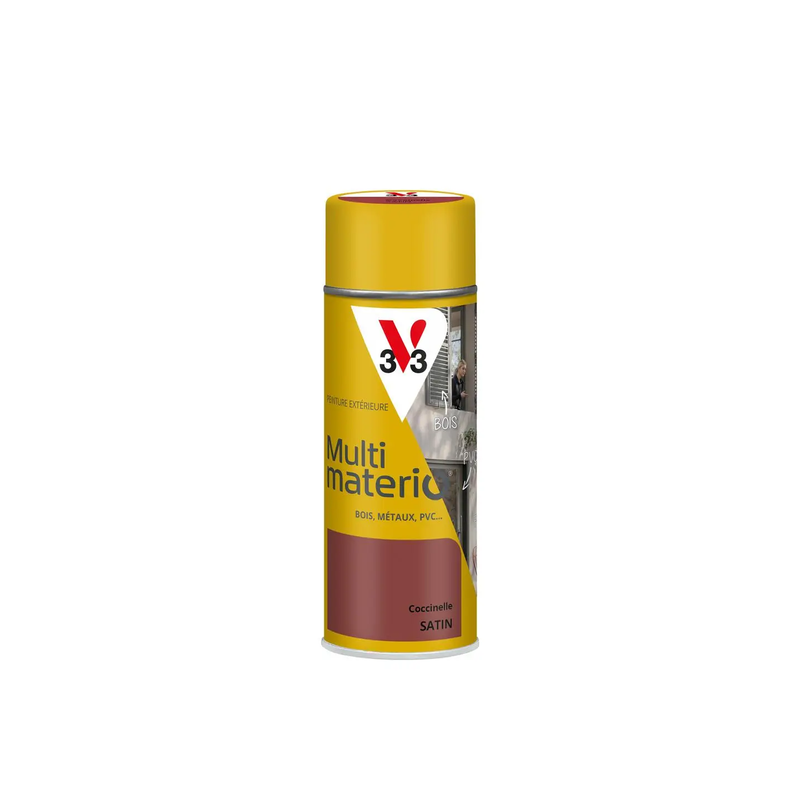 Aérosol peinture 400ml satin coccinelle multimatériO