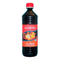 Allume feu liquide bouteille noire 1l