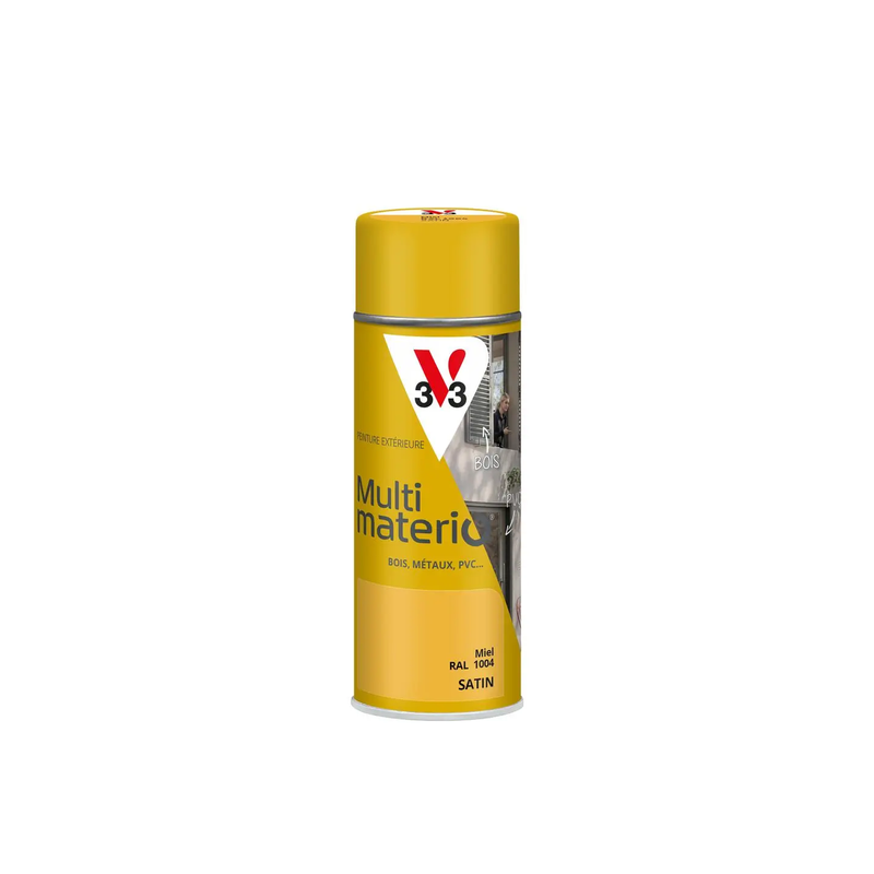 Aérosol peinture 400ml satin miel multimatériO