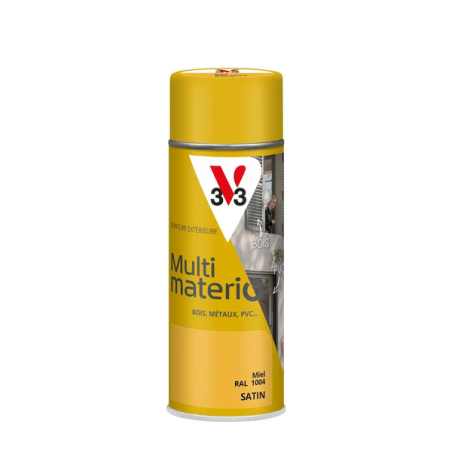 Aérosol peinture 400ml satin miel multimatériO