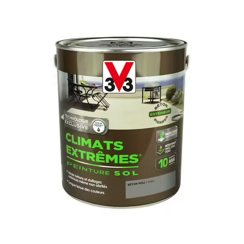 Peinture sol climat extrême satin béton poli 2.5L