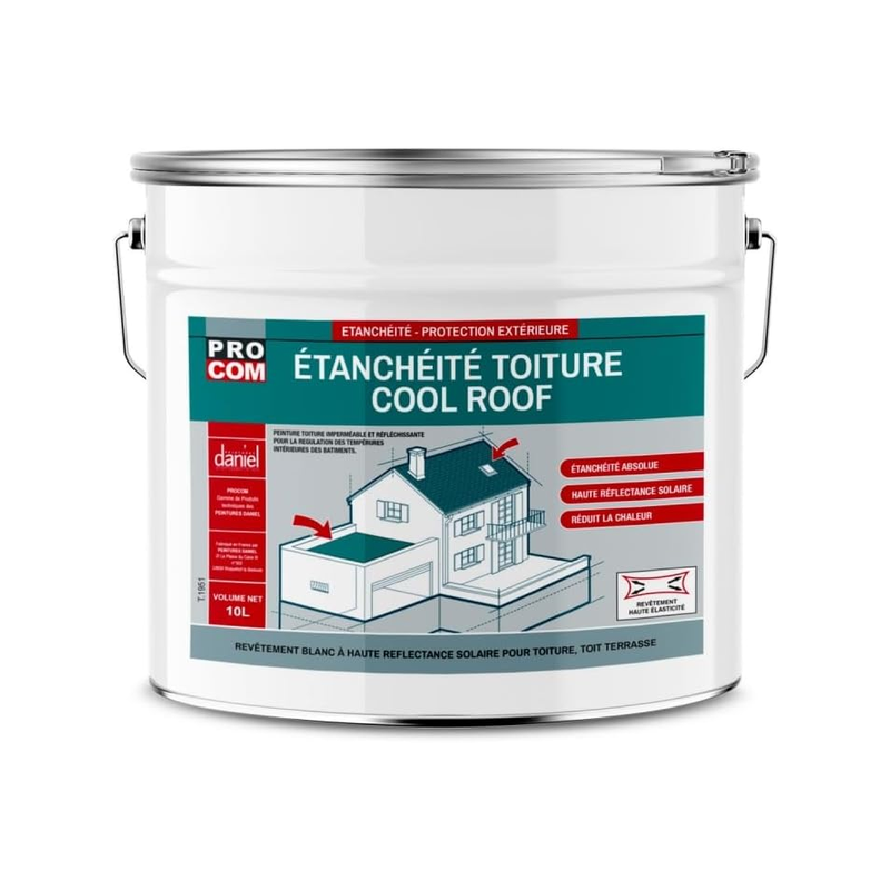 Peinture toiture étanchéité + réfléchissante 10L Blanc