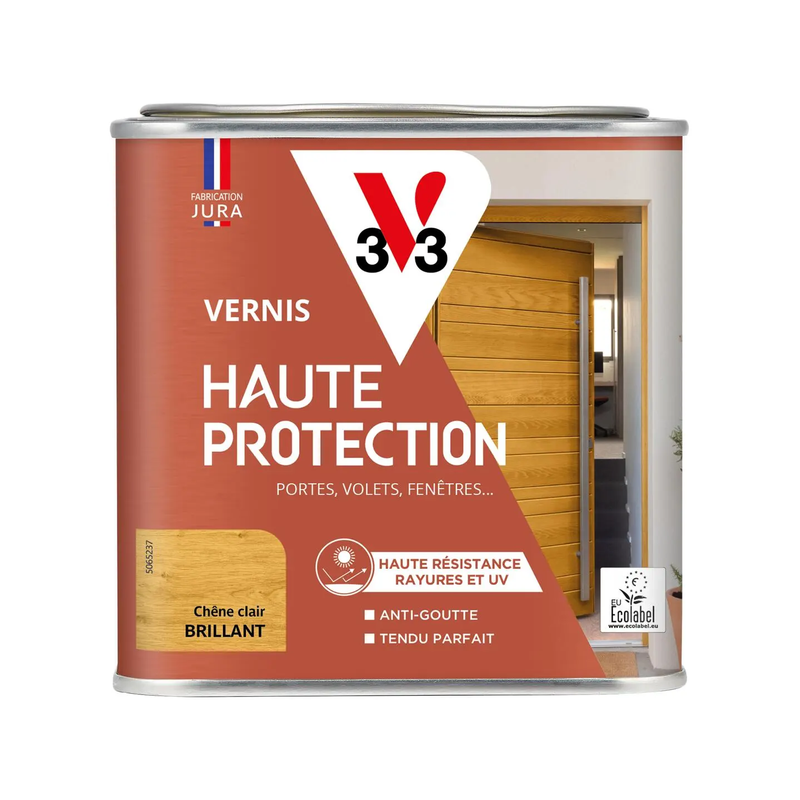 Vernis bois extérieur 0.5L brillant chêne clair