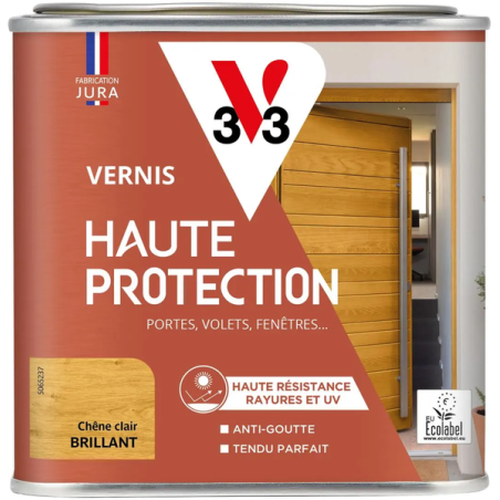 Vernis bois extérieur 0.5L brillant chêne clair