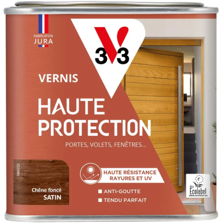 Vernis bois extérieur 0.5l satin chêne foncé