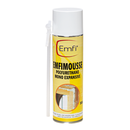 Mousse expansive polyuréthane 750ml Emfi