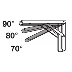 Équerre pliante inox 400x270mm 70 à 90°