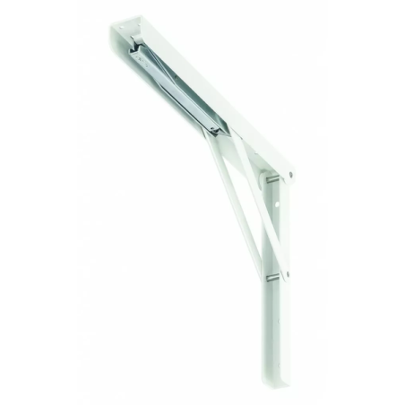 Équerre pliante acier 400x270mm 70 à 90° blanc