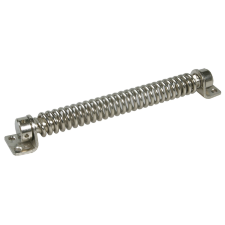 Ferme-porte à ressort 40kg modèle n°12 longueur 200mm acier nickelé