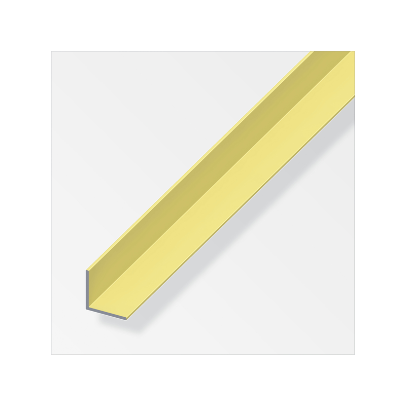 Cornière égale aluminium anodisé laiton 10x10mm 1m