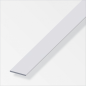 Plat aluminium anodisé argent 15mm 1m