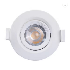 Spot orientable encastrable D.90mm GU10 LED 5W blanc - blanc froid 4000K 350lm