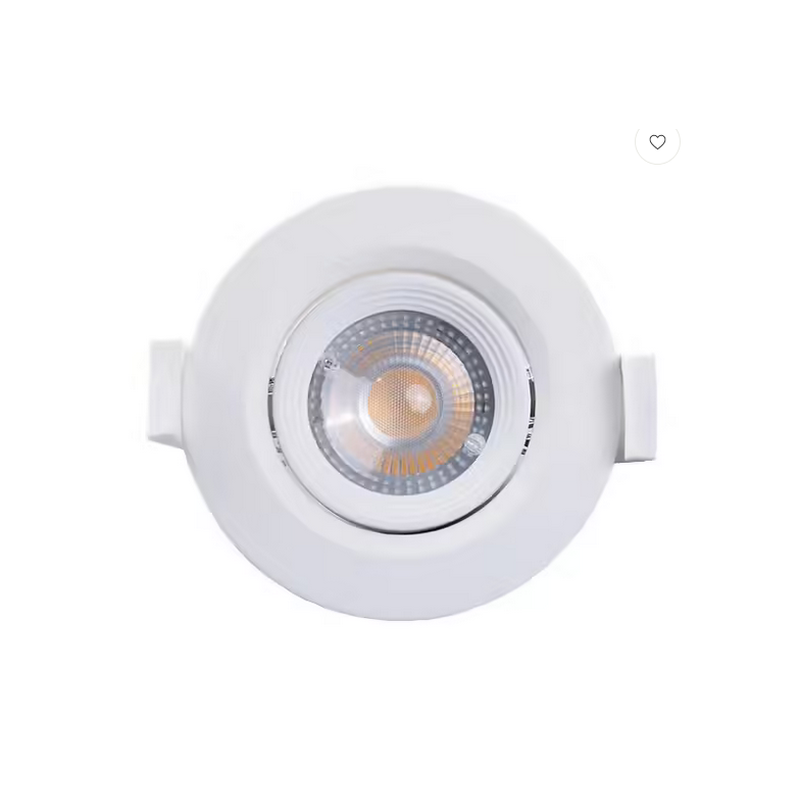 Spot orientable encastrable D.90mm GU10 LED 5W blanc - blanc chaud 3000K 350lm