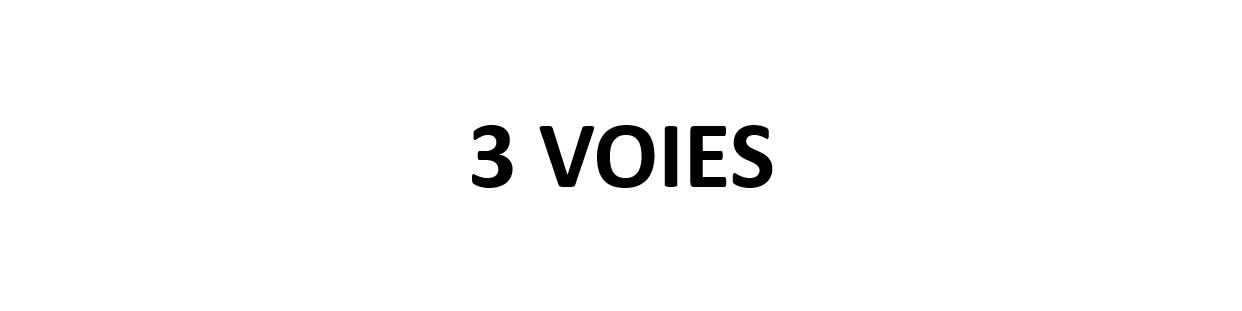 3 voies