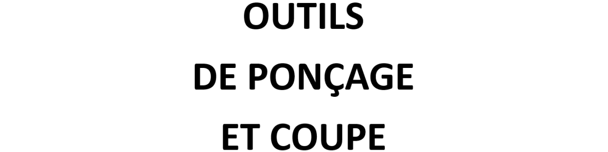 Outils De Ponçage Et Coupe