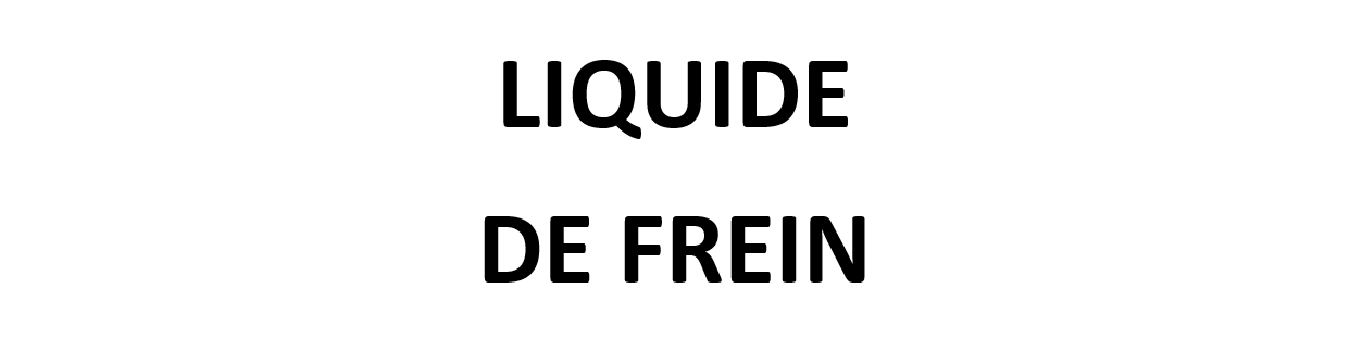 Liquide De Frein